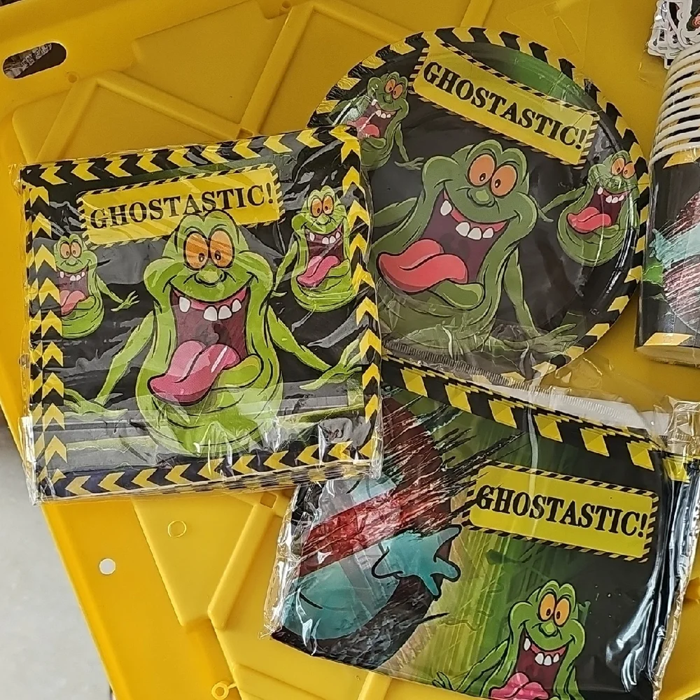 Ghostbusters Party Supplies Set - Black and Green